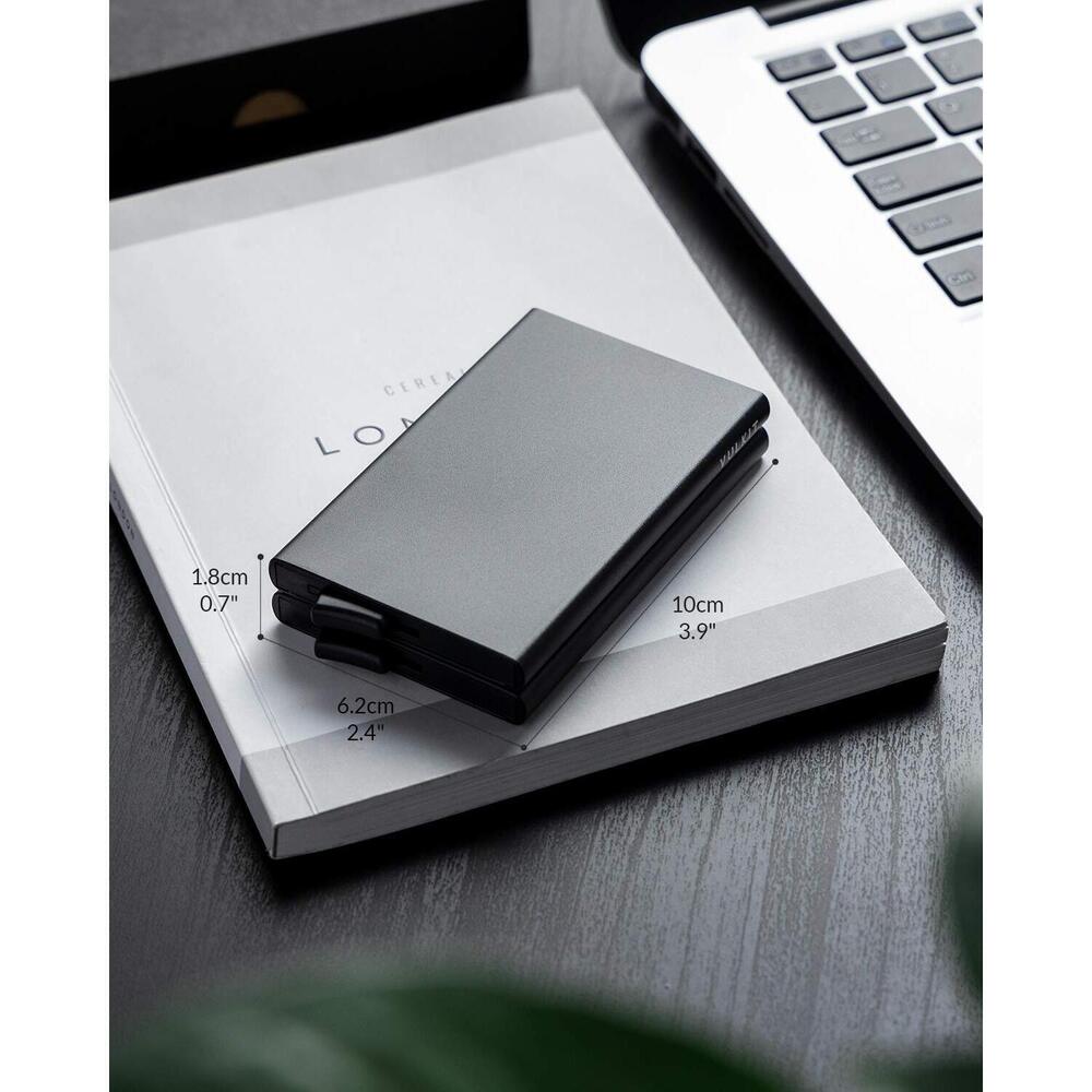 8459 Pop Up Card Holder Minimalist Card Case RFID Blocking 2 Double Slim - Picture 6 of 6